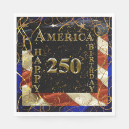 Servilleta De Papel ¡250 cumpleaños felices América!