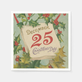 Servilleta De Papel 25 de diciembre Día de los Navidades