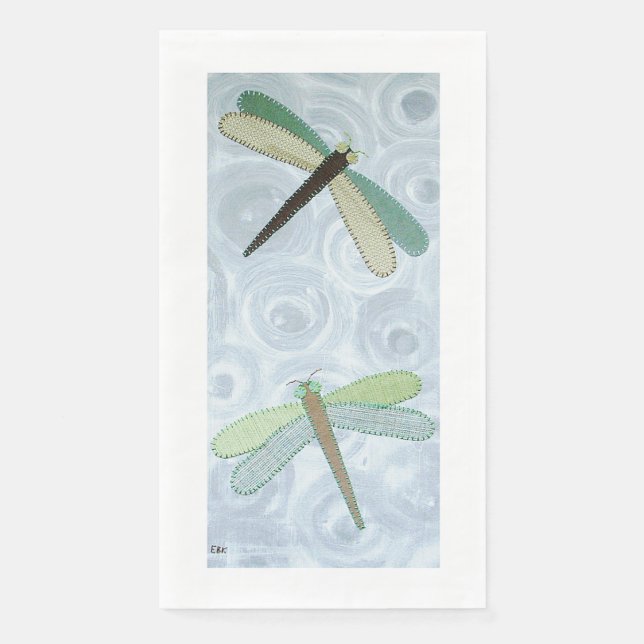 Servilleta De Papel 2 Dragonflies #1 (Anverso)
