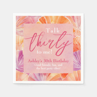 Servilleta De Papel 30.ª charla de cumpleaños