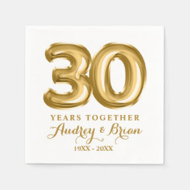 Servilleta De Papel 30.º aniversario personalizado