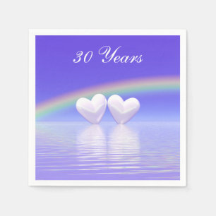 Servilleta De Papel 30° Aniversario de Pearl Hearts