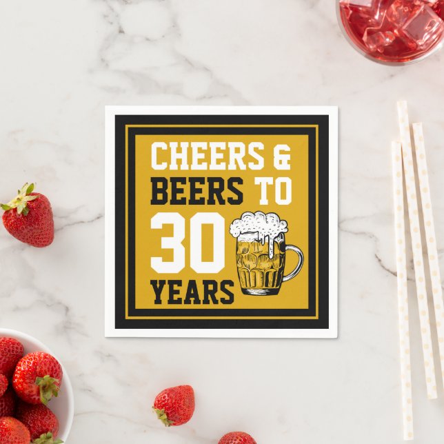 Servilleta De Papel 30 años de vigilia y cerveza a 30 años (In situ)