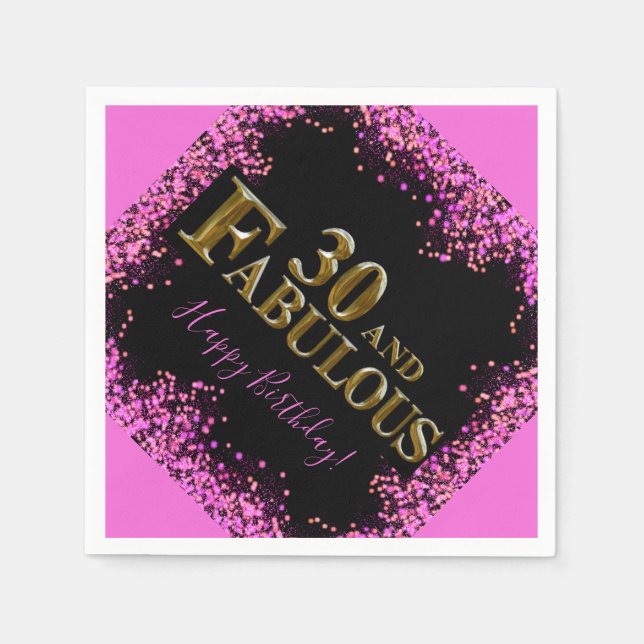 Servilleta De Papel 30 cumpleaños (Anverso)