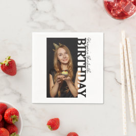 Servilleta De Papel 30th Birthday Photo college Party 