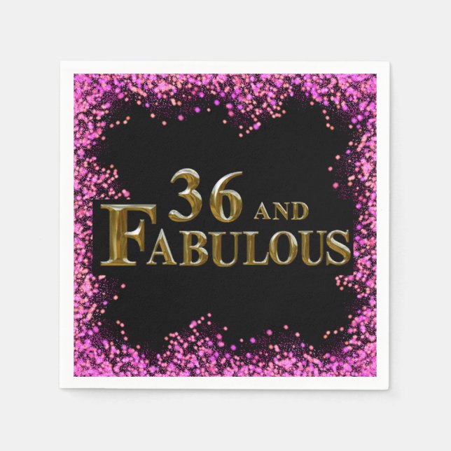 Servilleta De Papel 36º Cumpleaños  (Anverso)