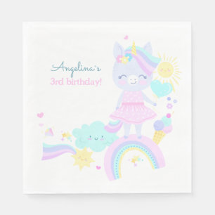 Servilleta De Papel 3.ᵉʳ Papel de Cumpleaños.