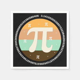 Servilleta De Papel 3.14 Diseño del Día Nacional de Pi - Idea de Regal