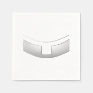 Servilleta De Papel 3-D Aspecto de Sacerdote Plateado o Collar del Min