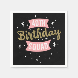 Servilleta De Papel 40.ª brigada de cumpleaños