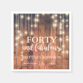 Servilleta De Papel 40.ª Rústica Luz Marrón | Napkins