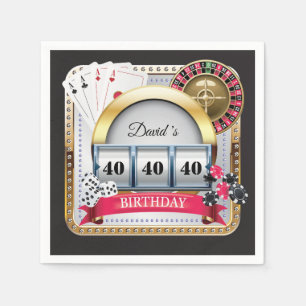Servilleta De Papel 40.ª tarjeta de juego Casino Poker