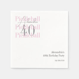 Servilleta De Papel 40.º Fiesta de baloncesto de cumpleaños