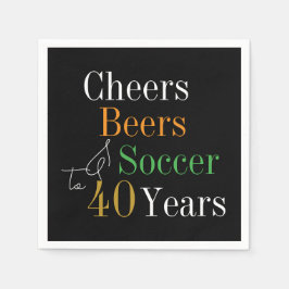 Servilleta De Papel 40.º Fiesta de cervezas de cumpleaños