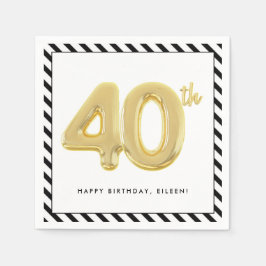 Servilleta De Papel 40.º Fiesta de cumpleaños