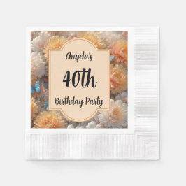 Servilleta De Papel 40.º Fiesta de cumpleaños