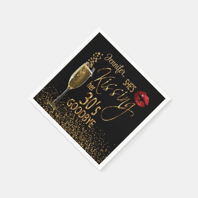 Servilleta De Papel 40 Aniversario - Se despide de sus 30 años (Borde)