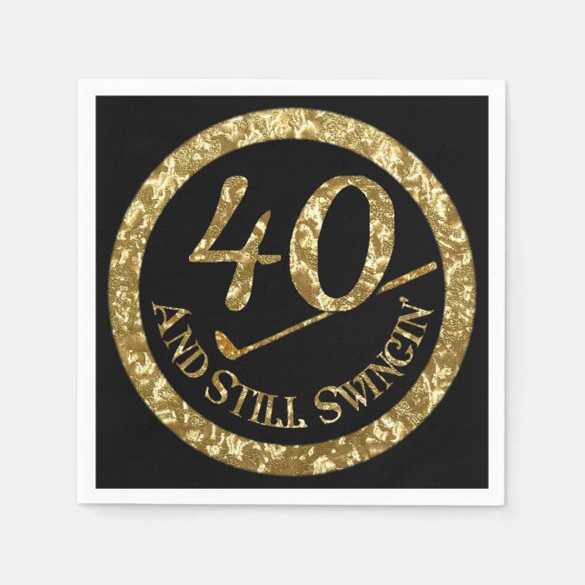 Servilleta De Papel 40 Y Aún Se Está Cayendo (Anverso)