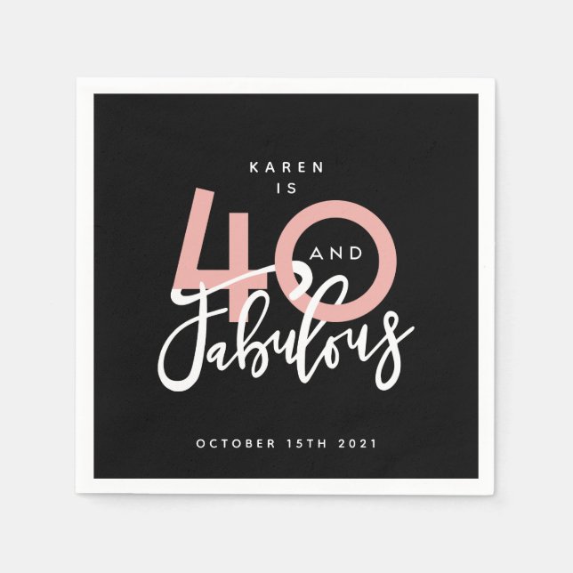 Servilleta De Papel 40 y fabulosa placa de papel (Anverso)