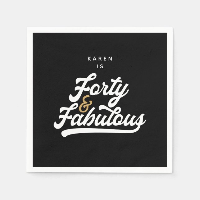 Servilleta De Papel 40 y fabulosas placas de papel (Anverso)