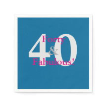 40 y fabuloso! Cumpleaños divertido personalizado 