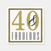 40 y fabuloso periódico de cumpleaños