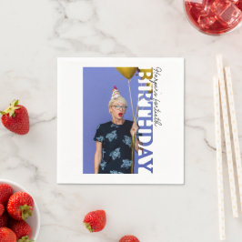 Servilleta De Papel 40th Birthday Photo college Party 