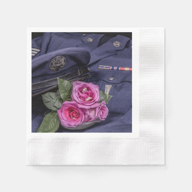Servilleta De Papel 4171-Boda militar (Anverso)