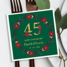 45° Aniversario Navidades personalizados servillet