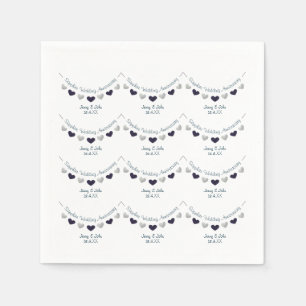 Servilleta De Papel 45.o diseño del empavesado del aniversario de bod
