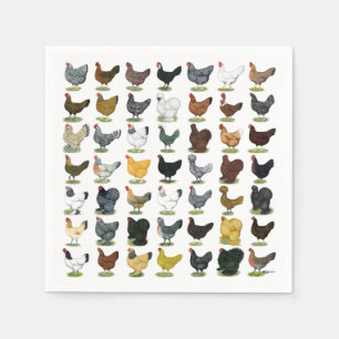 Servilleta De Papel 49 gallinas del pollo