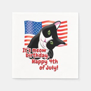 Servilleta De Papel 4.º gato de julio