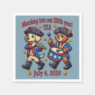 Servilleta De Papel 4 de julio 2014: 250 Aniversario Semiquincentenari