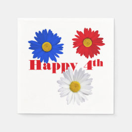 Servilleta De Papel 4 de julio de Daisies
