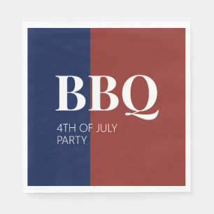 Servilleta De Papel 4 de julio Fiesta de barbacoa