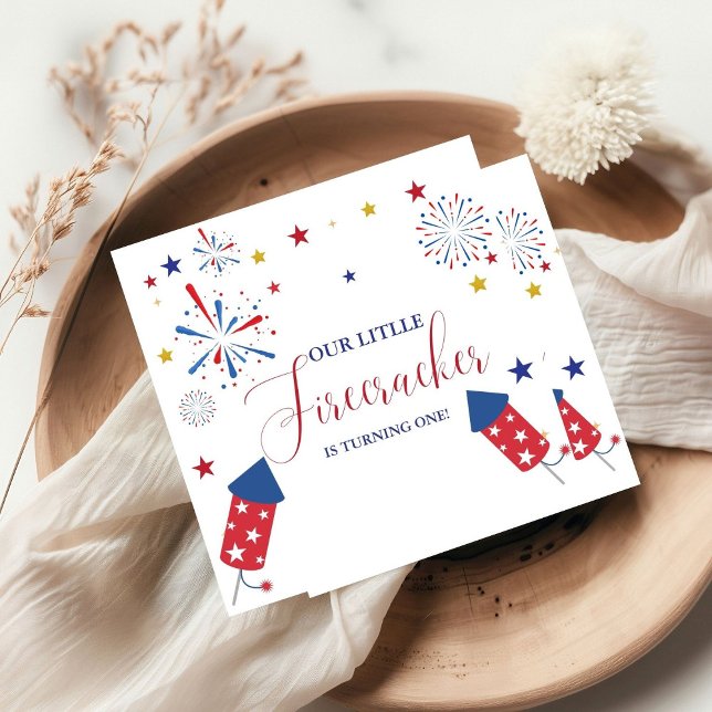 Servilleta De Papel 4 de julio fiesta de cumpleaños de la independenci (Subido por el creador)