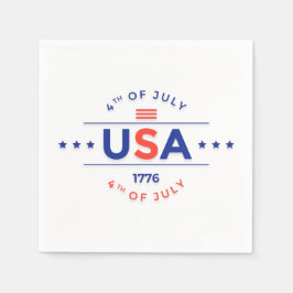 Servilleta De Papel 4 de julio Papeles de la celebración