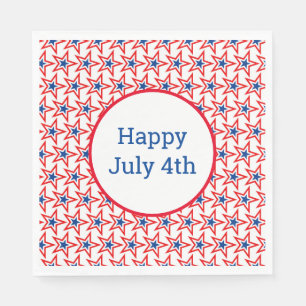 Servilleta De Papel 4 de julio: servilletas de papel patriótico