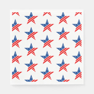 Servilleta De Papel 4 de julio: servilletas de papel patriótico