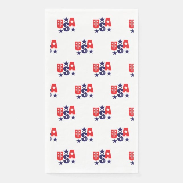 Servilleta De Papel 4 de julio Toalla de papel Patriótico (Anverso)