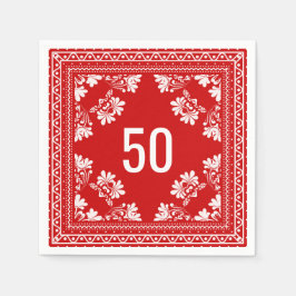Servilleta De Papel 50.ª Banda Roja