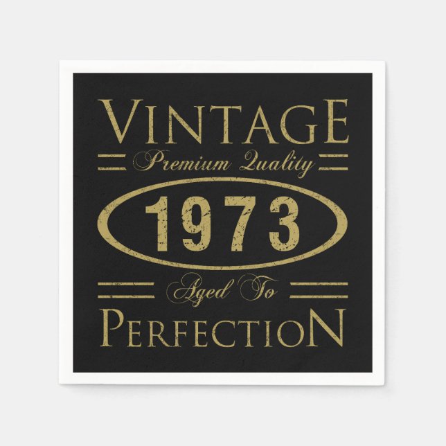 Servilleta De Papel 50.ª cosecha de cumpleaños 1973 (Anverso)