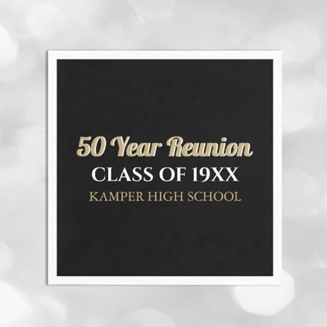 Servilleta De Papel 50.ª Diversión Reunión! Napkins personalizado (Subido por el creador)