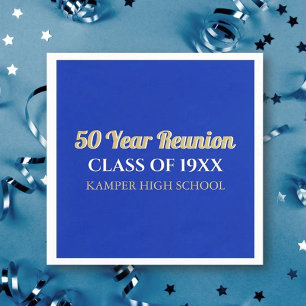 Servilleta De Papel 50.ª Diversión Reunión! Napkins personalizado