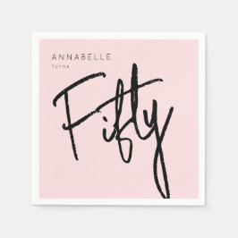Servilleta De Papel 50.º cincuenta y cincuenta años
