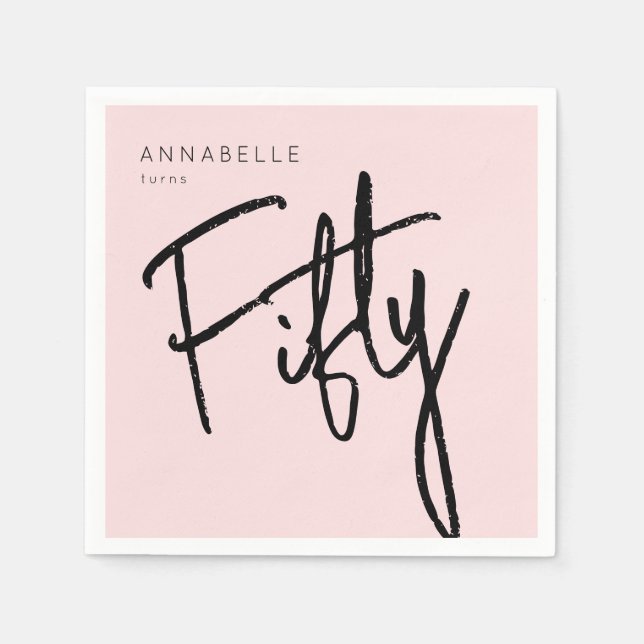 Servilleta De Papel 50.º cincuenta y cincuenta años (Anverso)