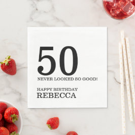 Servilleta De Papel 50.º cumpleaños