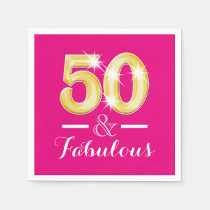 Servilleta De Papel 50.º cumpleaños y fabulosas mujeres