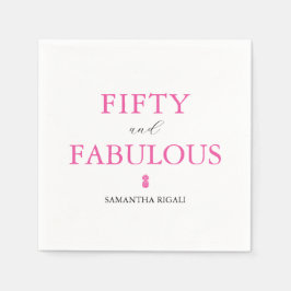 Servilleta De Papel 50.º suministro de fiestas de cumpleaños