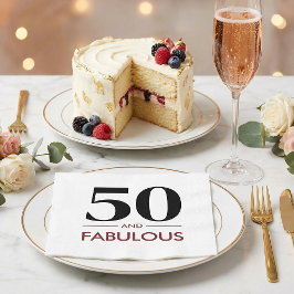 Servilleta De Papel 50 And Fabulous Modern Cherry Wine Birthday Saying